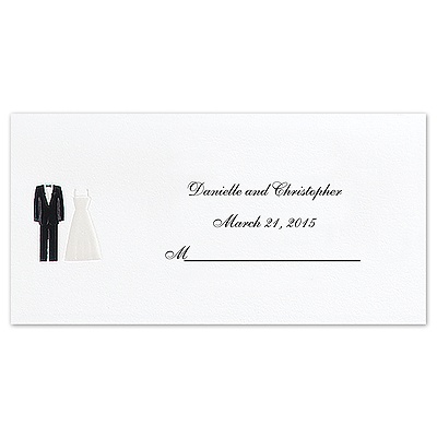 Bride and Groom - Place Card