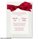 Elegant Tradition - Bright White / Printed Vellum Invitation