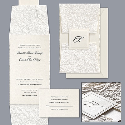 Gilded Texture Wrap - Invitation