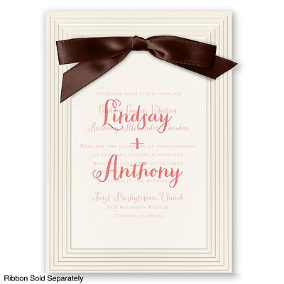 Elegant Tradition - Antique White / Personalized Vellum