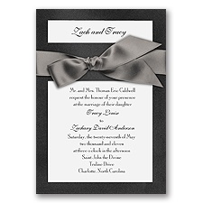 Treasured Gems - Onyx & Bright White Invitation