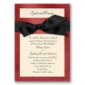 Treasured Gems - Garnet & Antique White Invitation