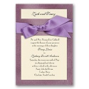 Treasured Gems - Amethyst & Antique White Invitation