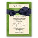 Treasured Gems - Jade & Antique White Invitation