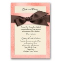 Treasured Gems - Rose Quartz & Antique White Invitation