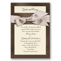 Treasured Gems - Tiger's Eye & Antique White Invitation
