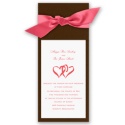 Wrapped in Love - Brown Wrap & Bright White Invitation with Design