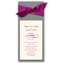Wrapped in Love - Dark Grey Wrap & Antique White Invitation with Desig