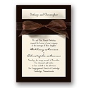 Estate - Chocolate with Antique White Insert - Invitation