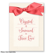 Refined Grace - Ecru / Personalized Vellum Invitation