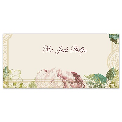 Vintage Blossoms - Place Card