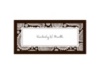 Perfect Paisley Duet - Chocolate- Place Card