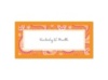 Perfect Paisley Duet - Tangerine- Place Card