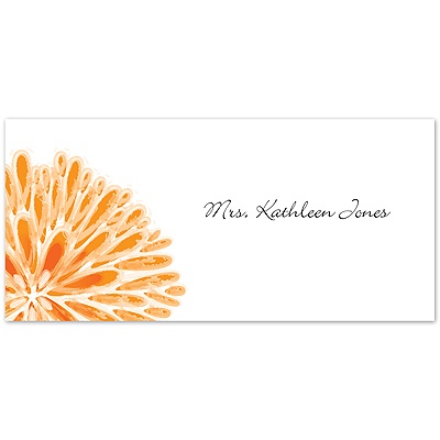 Burst of Love - Tangerine - Place Card