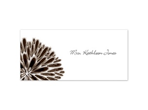 Burst of Color - Chocolate - Place Card