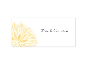 Burst of Color - Canary - Place Card