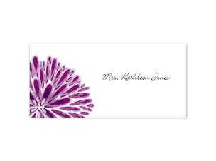 Burst of Color - Sangria - Place Card