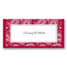 Perfect Paisley - Apple - Place Card