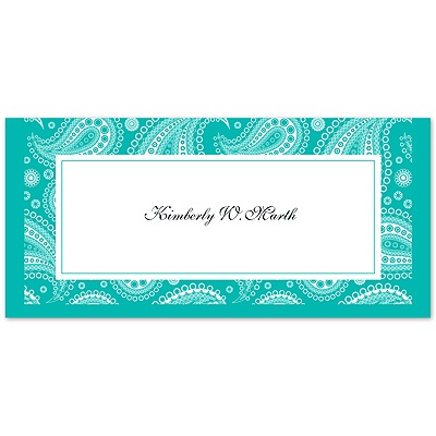 Perfect Paisley - Mermaid - Place Card