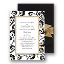 Floral Border with Wrap - Golden Invitation