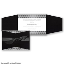 Layers of Color - Black - Invitation