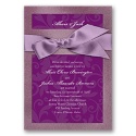 Treasured Jewels Pattern - Amethyst & Sangria Invitation