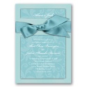Treasured Jewels Pattern - Blue Topaz & Pool Invitation