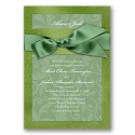 Treasured Jewels Pattern - Green Topaz & Clover Invitation