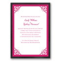 Imperial Contour Border - Onyx Invitation