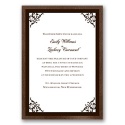 Imperial Contour Border - Tiger's Eye Invitation