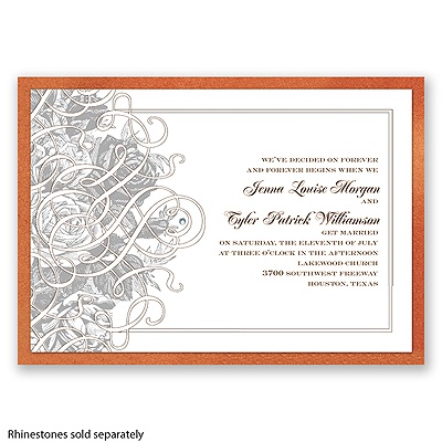 Imperial French Garden - Copper Invitation