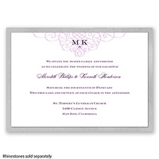 Imperial Love Knots - Silver Invitation