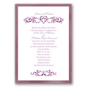 Imperial Filigree Heart - Amethyst Invitation