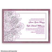 Imperial French Garden - Amethyst Invitation