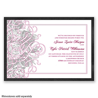 Imperial French Garden - Onyx Invitation