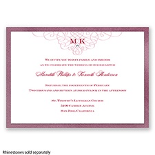 Imperial Love Knots - Amethyst Invitation