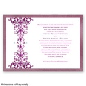 Imperial Ornamental Band - Amethyst Invitation