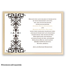 Imperial Ornamental Band - Champagne Invitation