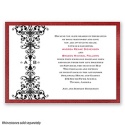 Imperial Ornamental Band - Garnet Invitation