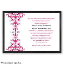 Imperial Ornamental Band - Onyx Invitation