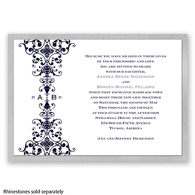 Imperial Ornamental Band - Silver Invitation