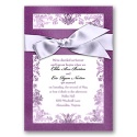 Treasured Jewels Washed Filigree - Violet Invitation