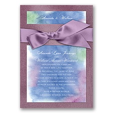 Treasured Jewels Cool Rainbow - Amethyst Invitation
