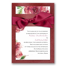 Treasured Jewels Splendor - Ruby & Garnet Invitation