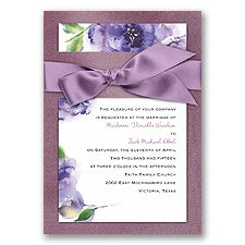 Treasured Jewels Splendor - Purple & Amethyst Invitation