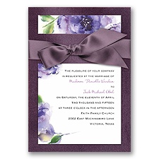 Treasured Jewels Splendor - Purple & Jasper Invitation