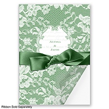 Lace Wrap - Clover - Invitation