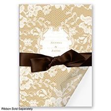 Lace Wrap - Golden - Invitation