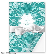 Lace Wrap - Jade - Invitation