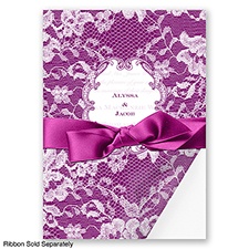 Lace Wrap - Sangria - Invitation